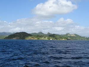Blick auf Martinique